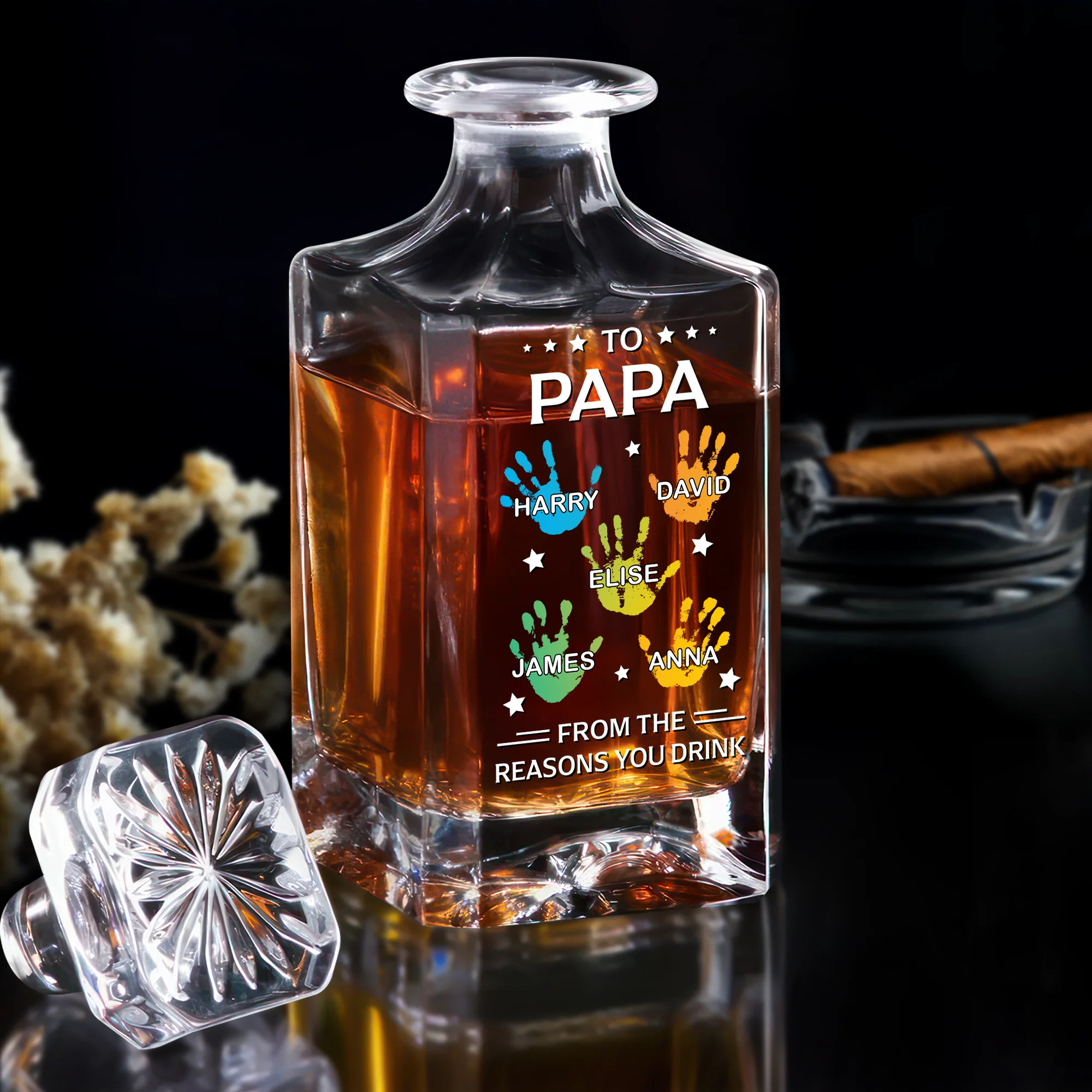 Personalized From The Reasons You Drink Decanter Gift For Dad, Grandpa HO82 894462 - Image 4