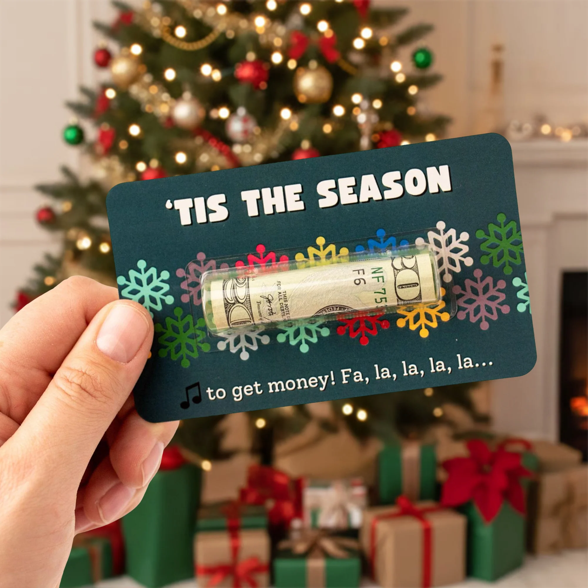 Personalized Funny Gift Merry Christmas Money Holder Card HO82 900542 - Image 2