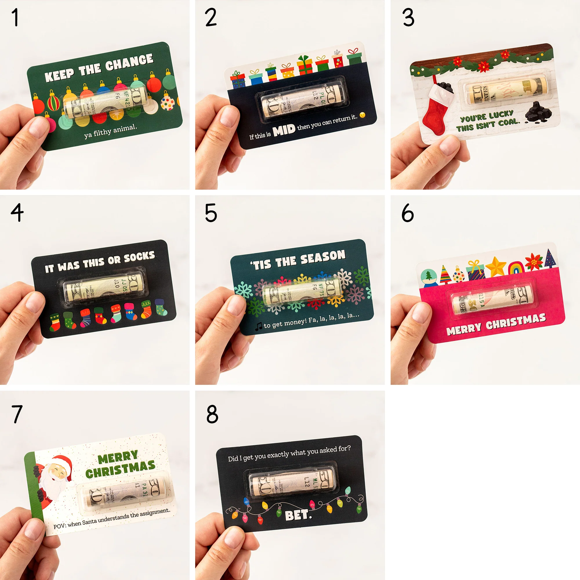 Personalized Funny Gift Merry Christmas Money Holder Card HO82 900542 - Image 7
