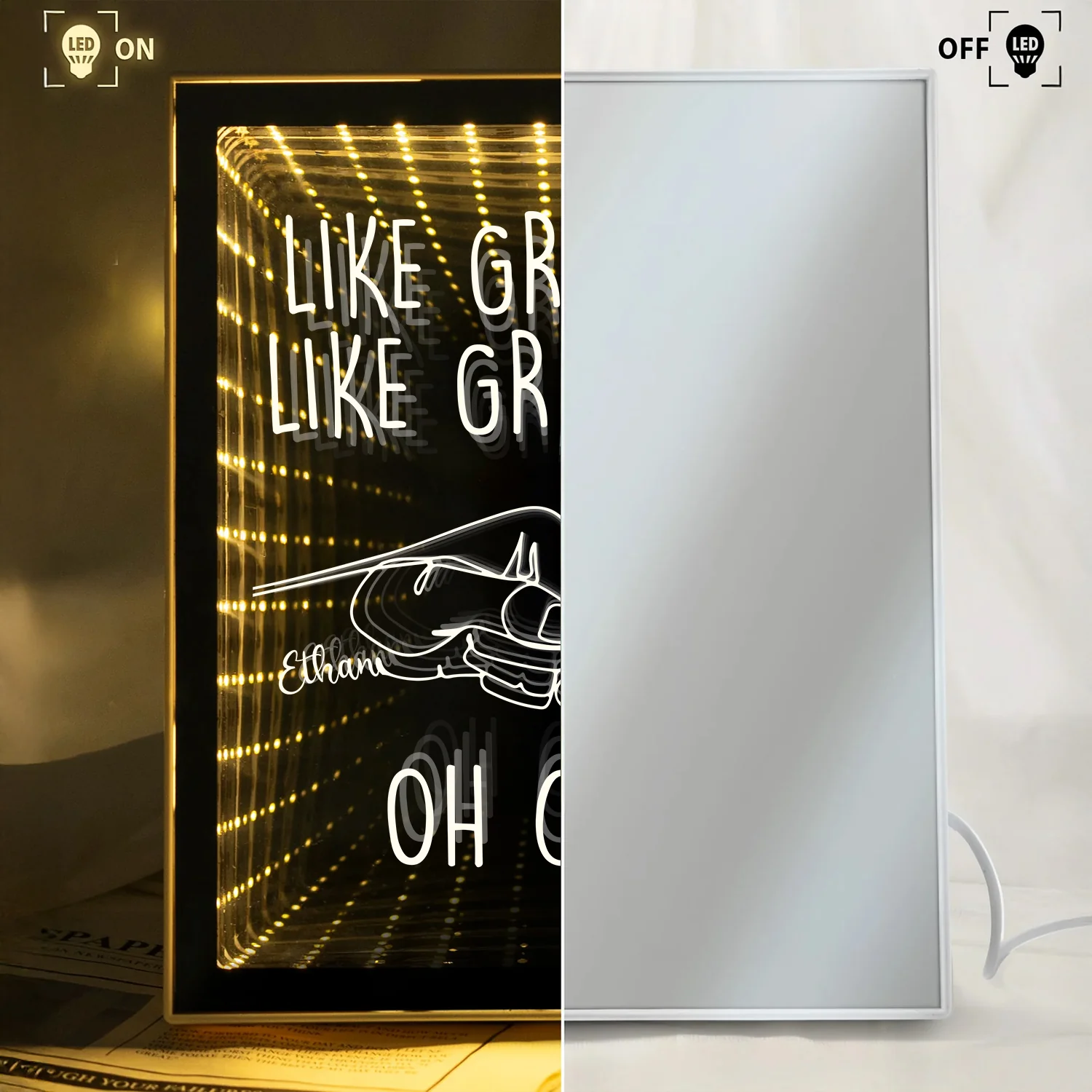 Personalized Happy Mother's Day Like Mother Like Daughter/Son Infinity Mirror Light Box HO82 901624 - Image 4