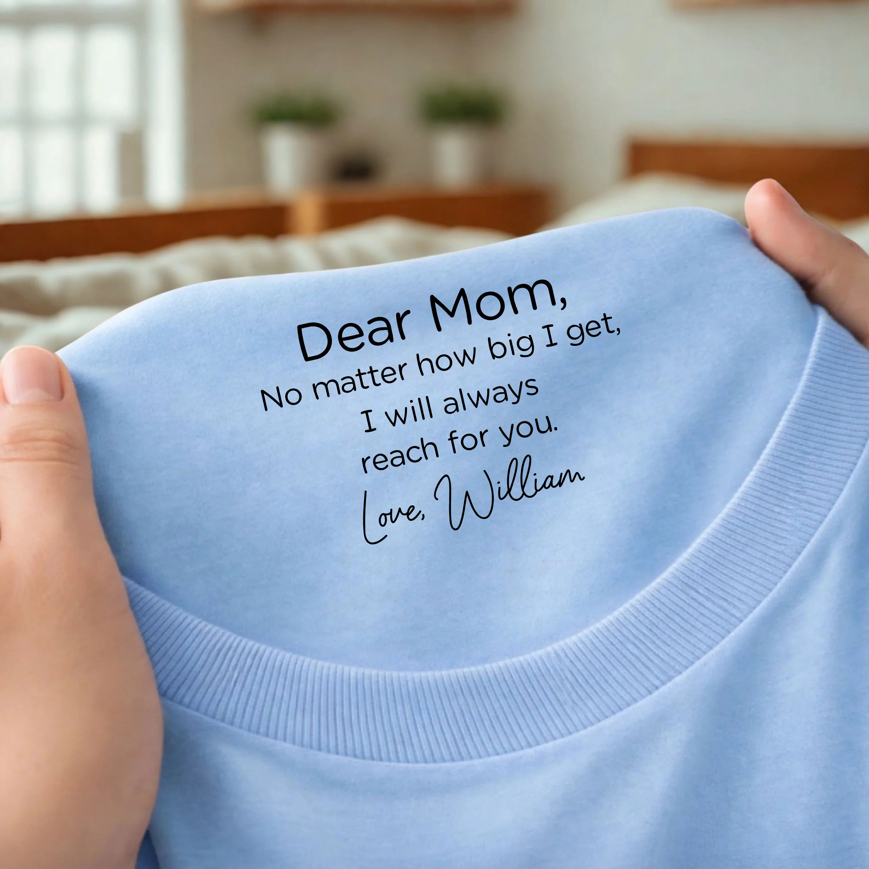 Personalized Happy Mother's Day No Matter How Big We Get Neck Print Back Shirt HO82 901694 - Image 7