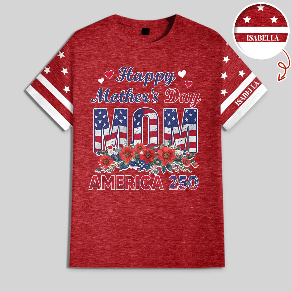 Personalized Happy Mother's Day With US Flag 3D Shirt, Gift For Mom, Mother's Day, America 250 HO82 901352 - Image 3
