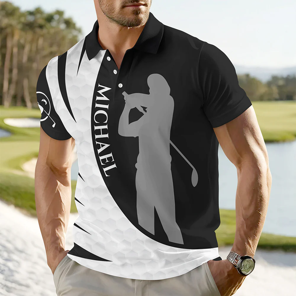Personalized I Made A Bogey On Every Hole Funny Golf Polo Shirt, Simple Golf Shirt Design With Sayings HO82 900822 - Image 2