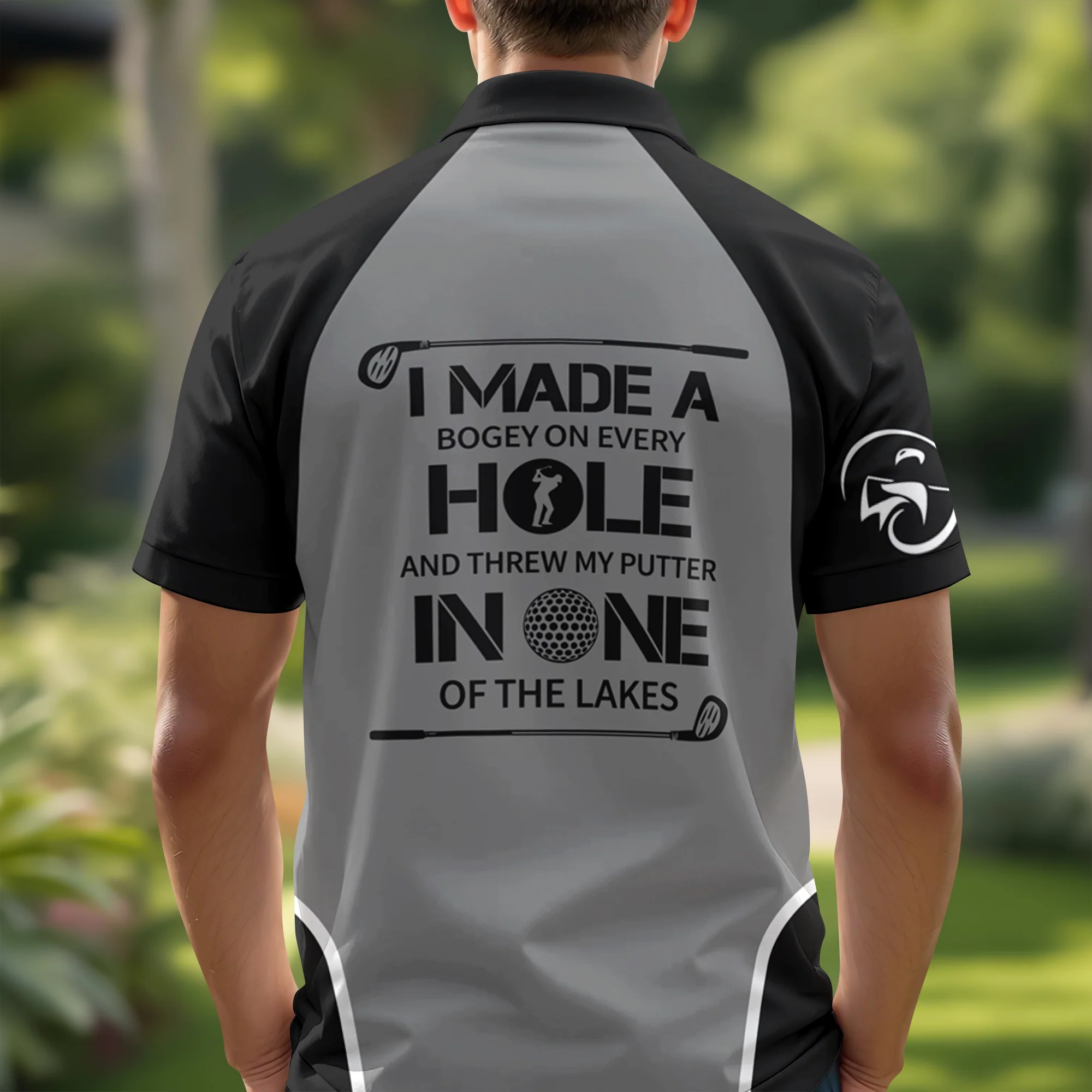 Personalized I Made A Bogey On Every Hole Funny Golf Polo Shirt, Simple Golf Shirt Design With Sayings HO82 900822 - Image 4