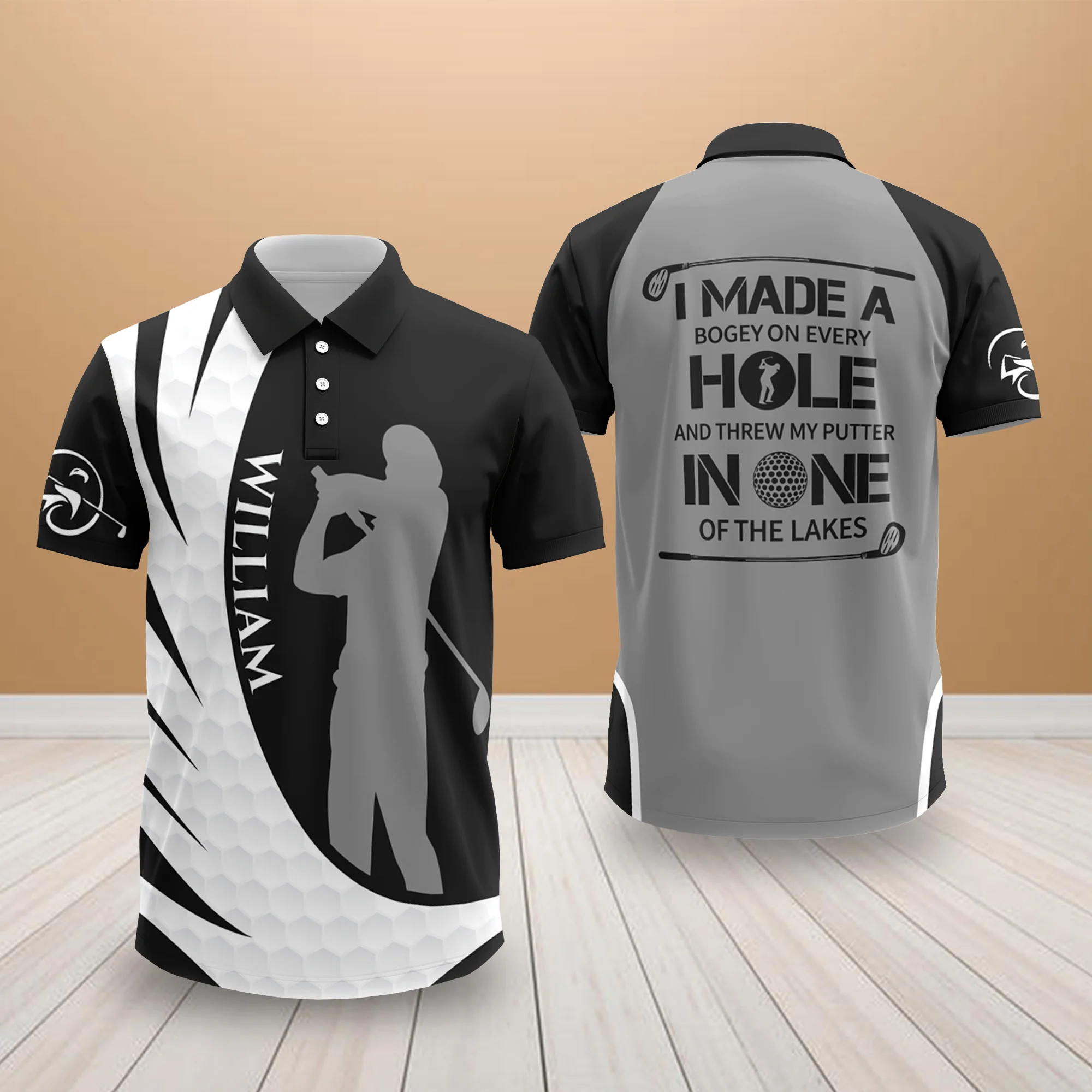 Personalized I Made A Bogey On Every Hole Funny Golf Polo Shirt, Simple Golf Shirt Design With Sayings HO82 900822 - Image 6