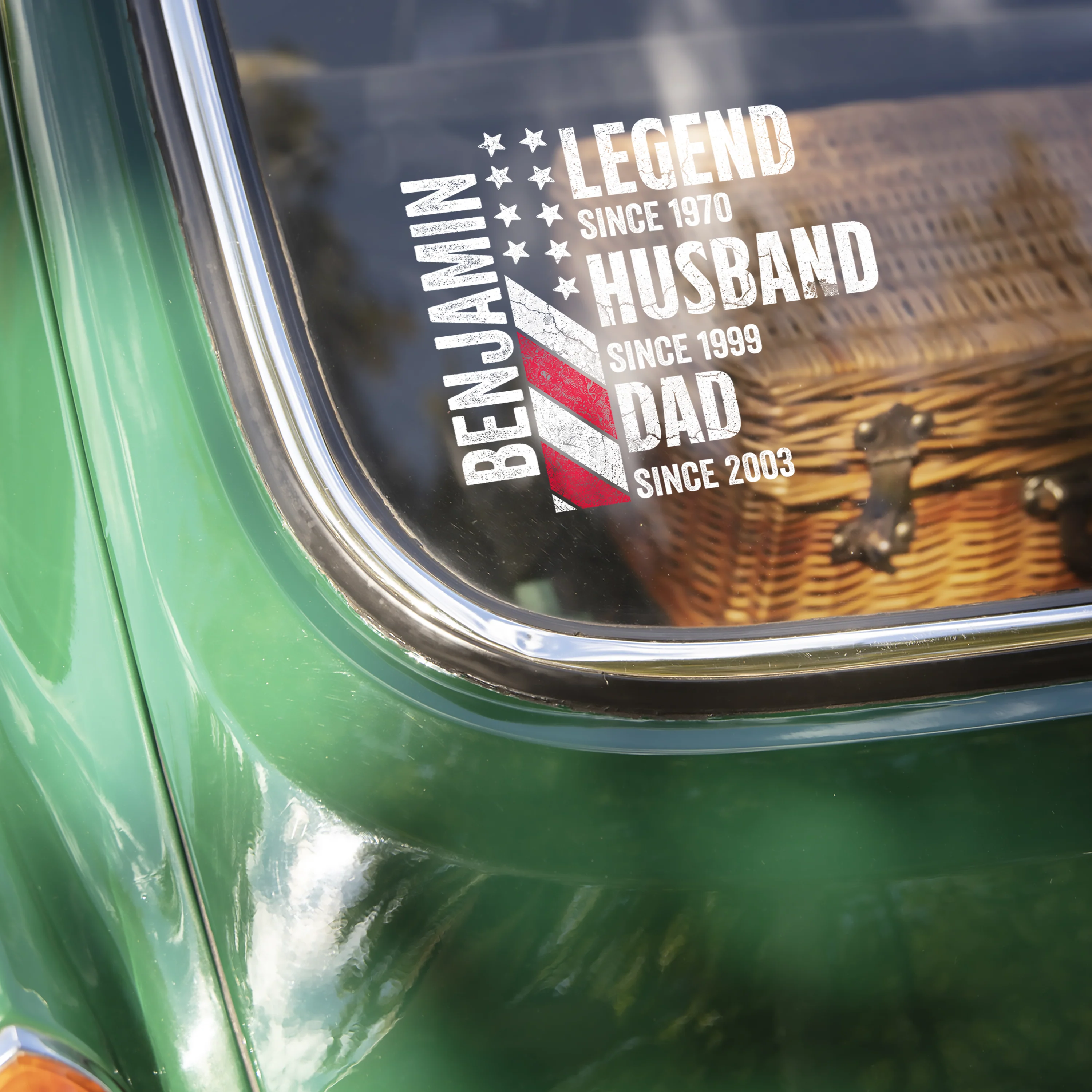 Personalized Legend Husband Dad Grandpa Car Sticker – Personalized Family Gift HO82 902372 - Image 2