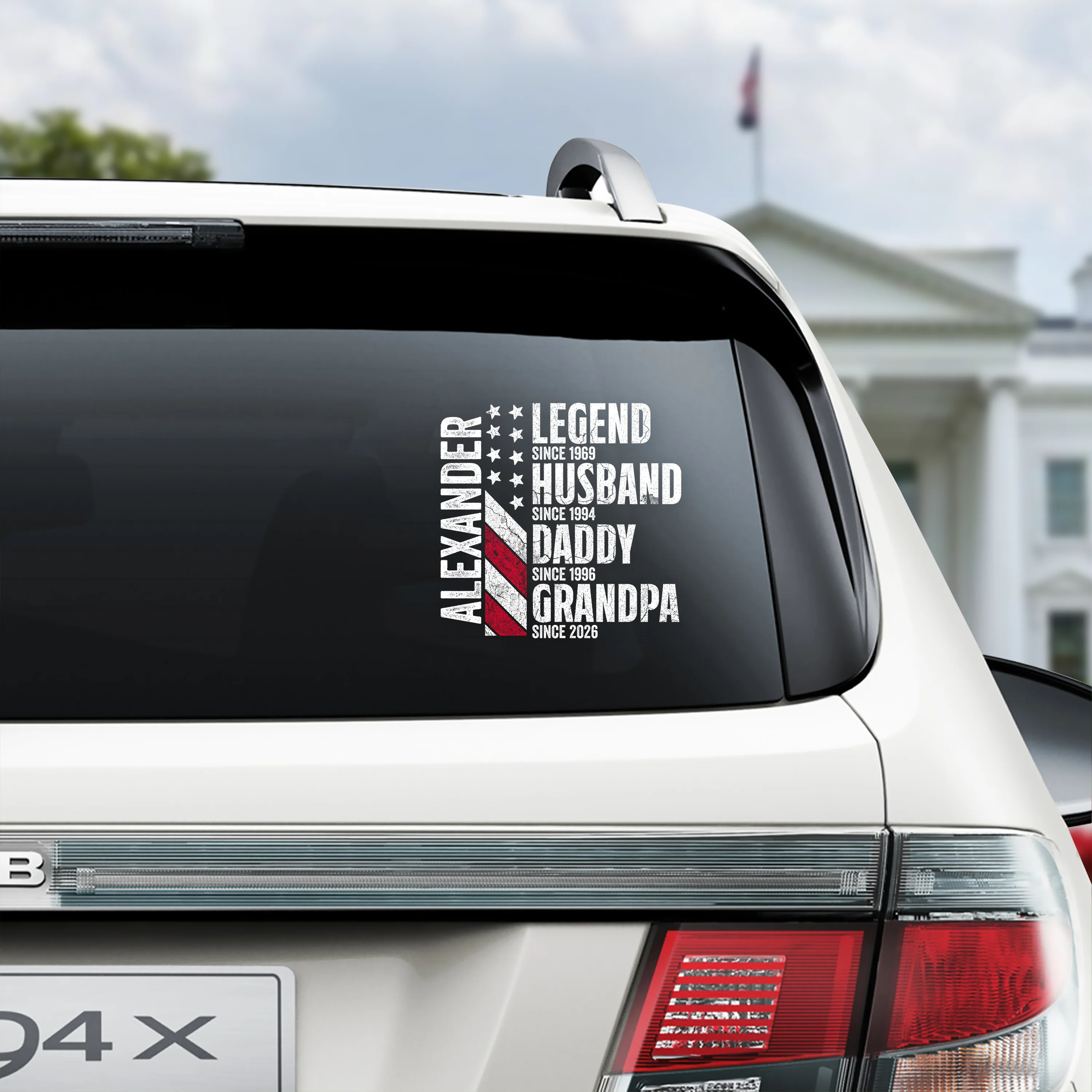 Personalized Legend Husband Dad Grandpa Car Sticker – Personalized Family Gift HO82 902372 - Image 4