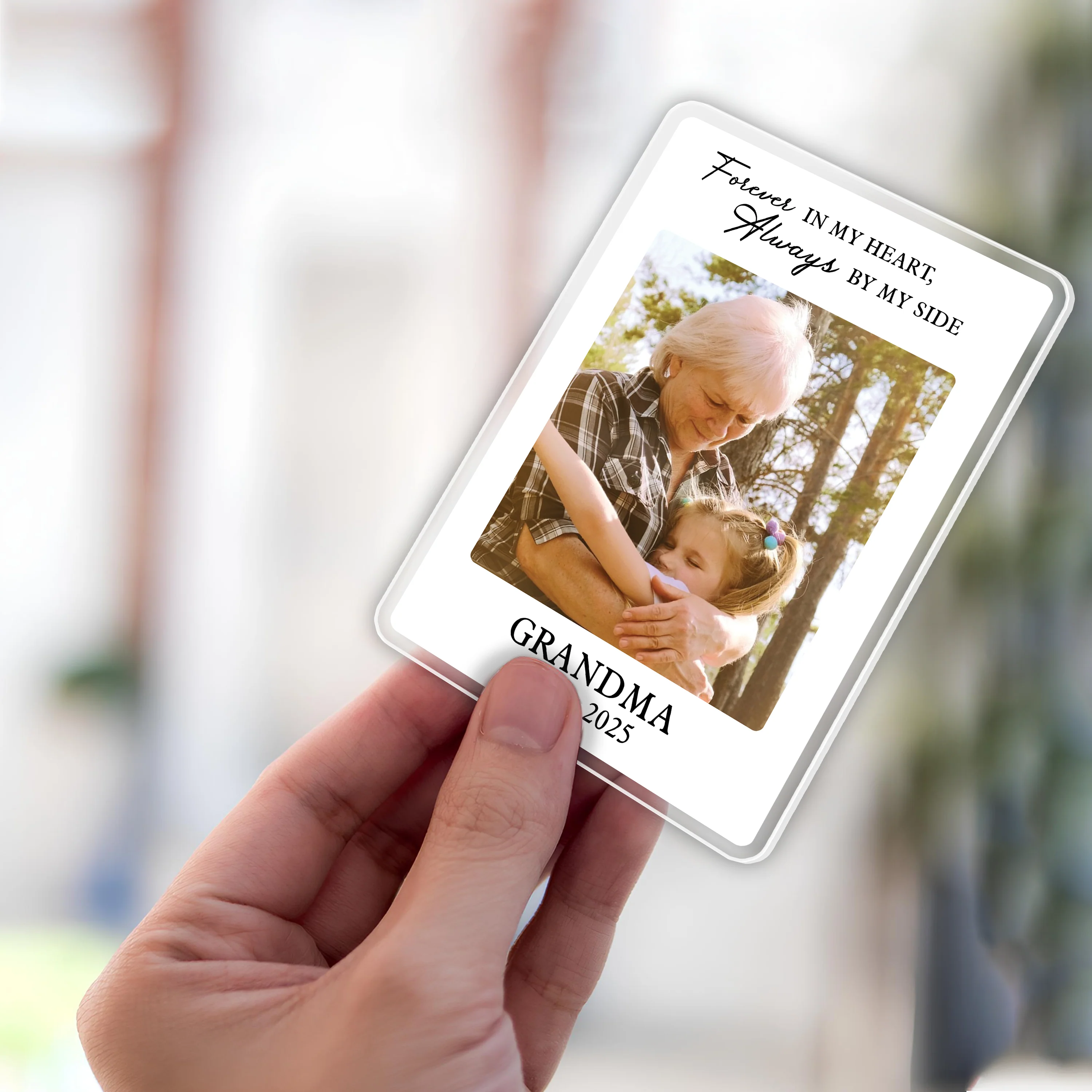 Personalized Memorial Photo Car Visor Clip, Loss Of Dad Gift, Sympathy Gift for Loss of Loved Ones, In Loving Memory, Family Memorial Gifts HO82 900750 - Image 6