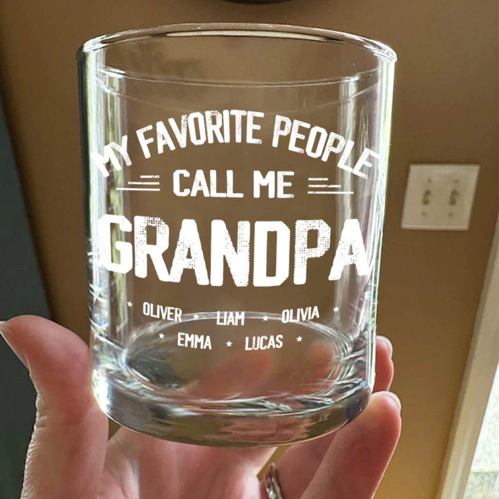 Personalized My Favorite People Call Me Daddy Whiskey Glass HO82 894502 - Image 3