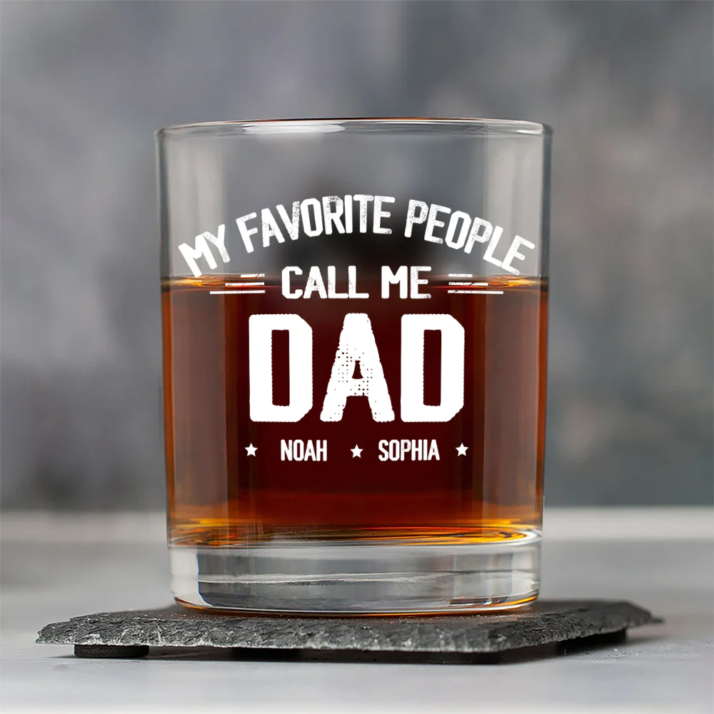 Personalized My Favorite People Call Me Daddy Whiskey Glass HO82 894502 - Image 4