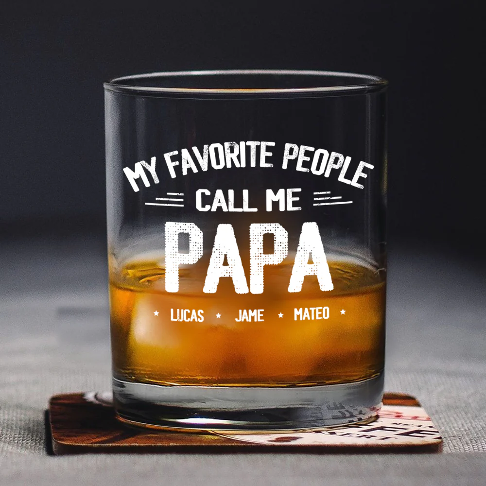 Personalized My Favorite People Call Me Daddy Whiskey Glass HO82 894502 - Image 5