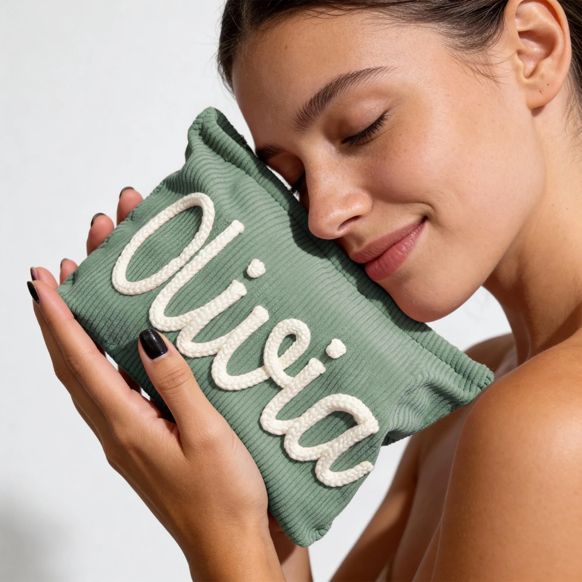 Personalized Name Chenille Travel Makeup Bag - Gift For Mom, Girlfriend, Women, Summer Gift HO82 902066 - Image 6