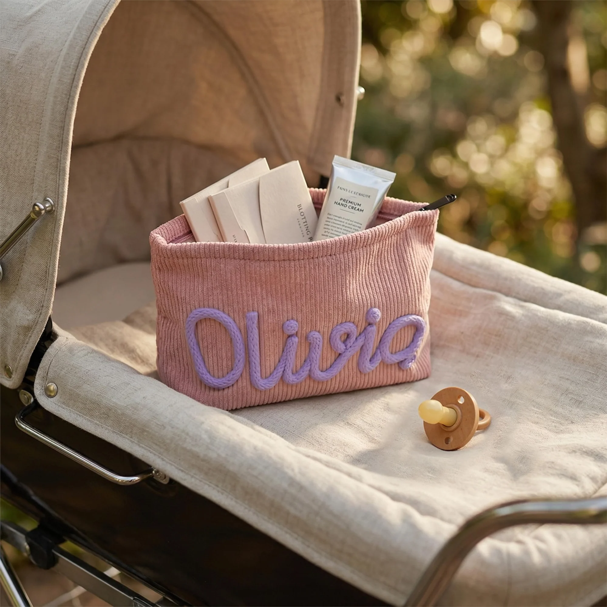 Personalized Name Chenille Travel Makeup Bag - Gift For Mom, Girlfriend, Women, Summer Gift HO82 902066 - Image 7