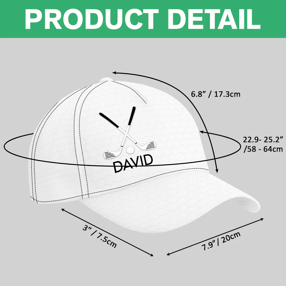 Personalized Name Classic Cap, Unique Golf Enthusiast Gift, Gift For Golf Lovers, Dad, Father's Day HO82 902344 - Image 6