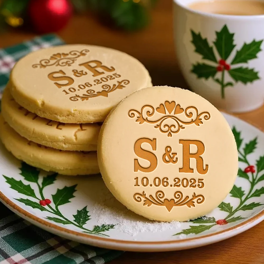 Personalized Name Letters Couple Cookie Stamp Gift For Wedding Anniversary, Couple, Wife, Husband HO82 900598 - Image 4