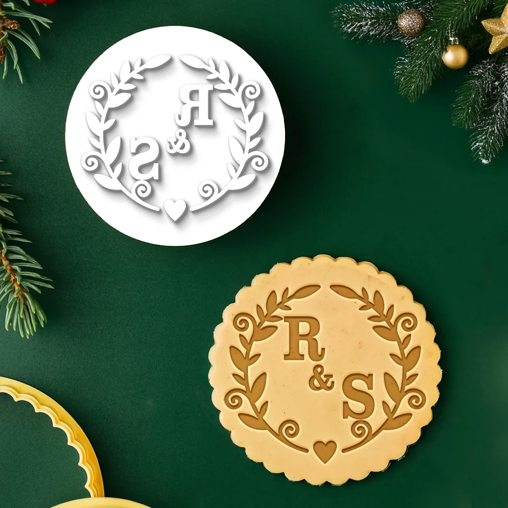 Personalized Name Letters Wedding Cookie Stamp Gift For Couple, Wife, Husband HO82 900584 - Image 3