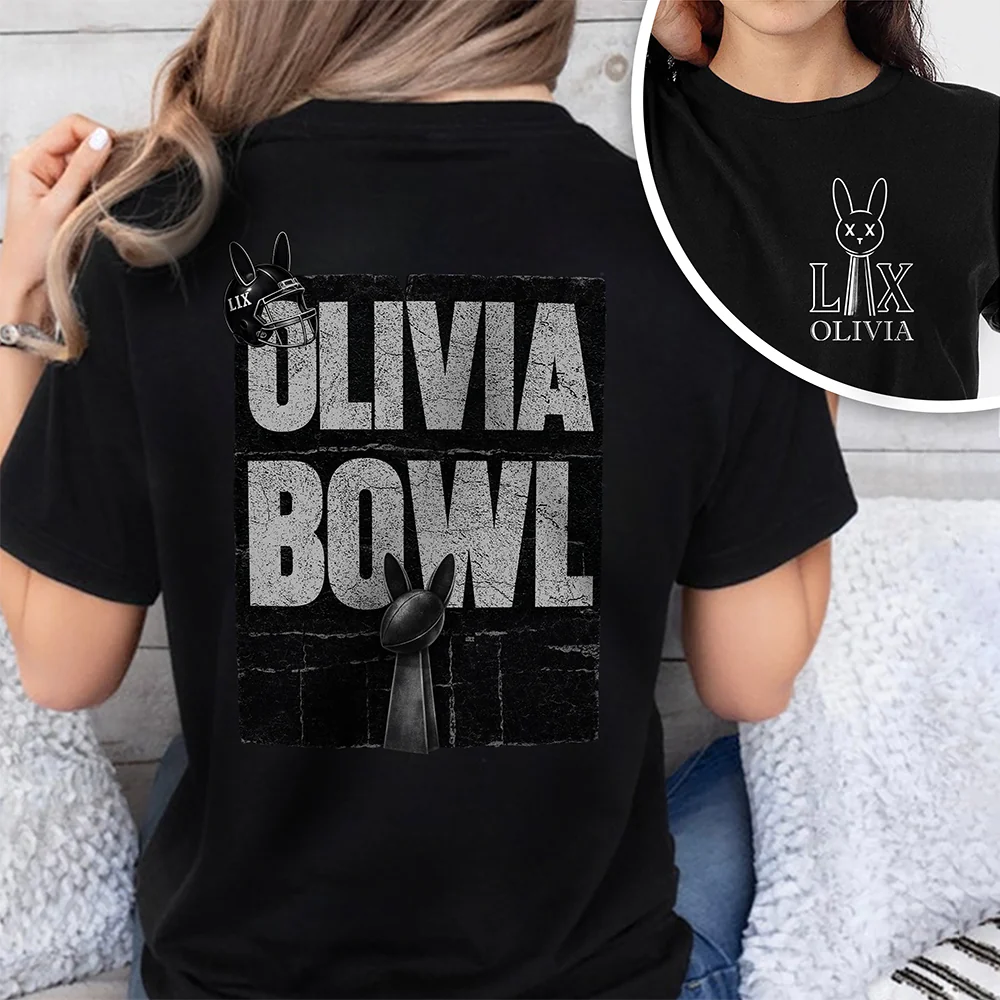 Personalized Name LX Bunny Dark Back & Front Shirt, Gift For Football Lovers HO82 901062 - Image 4