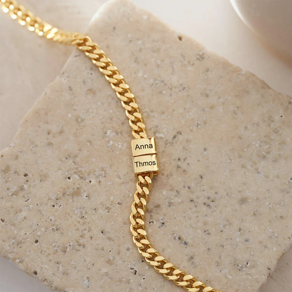 Personalized Names Men Necklace - Gift For Dad Gift, Father's Day Gift HO82 902418 - Image 4