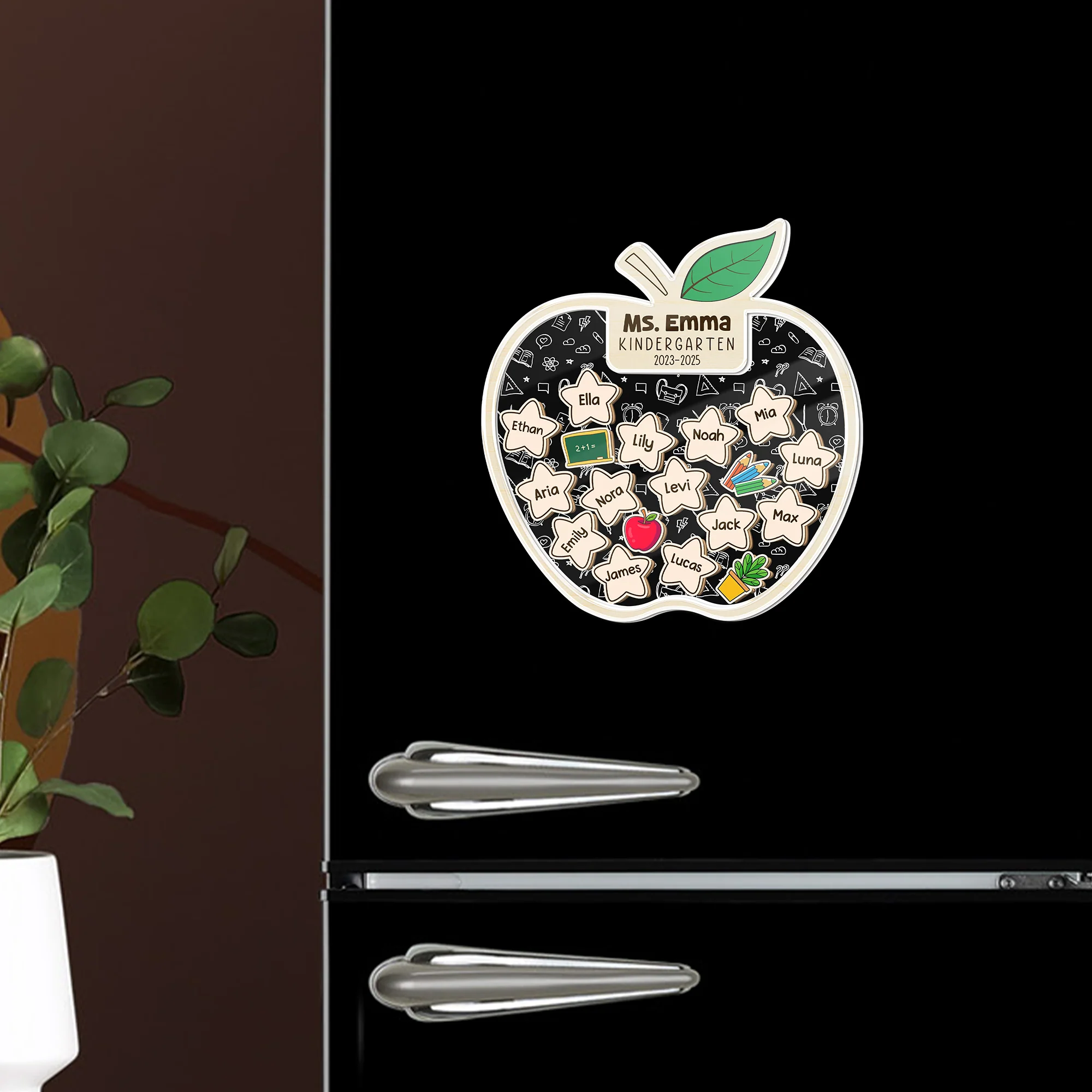 Personalized Teacher Appreciation Acrylic Apple Shaking Magnet Gift From Students, Back To School Gift HO82 894280 - Image 3