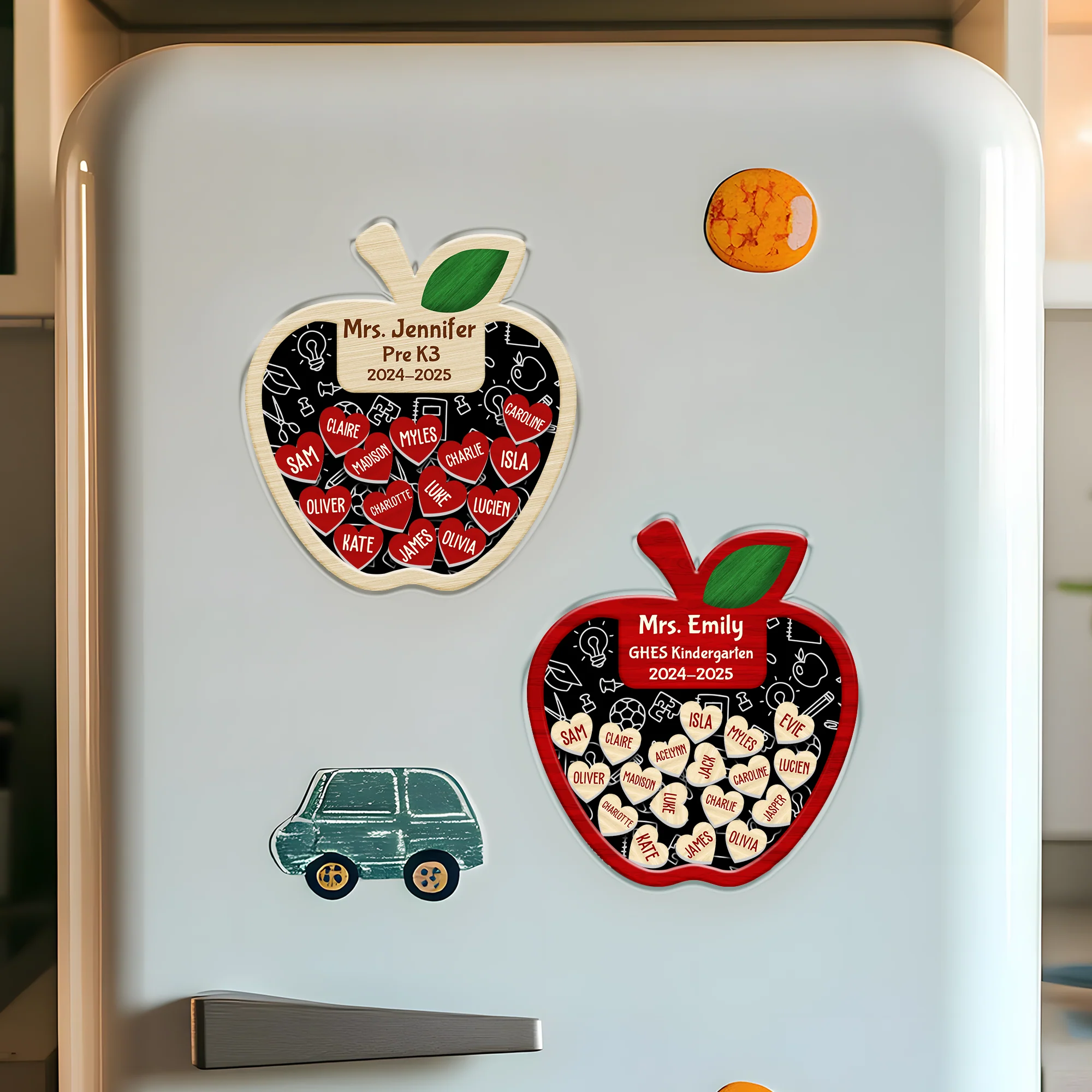 Personalized Thank You Teacher Acrylic Apple Shaking Magnet Gift From Student HO82 894264 - Image 5