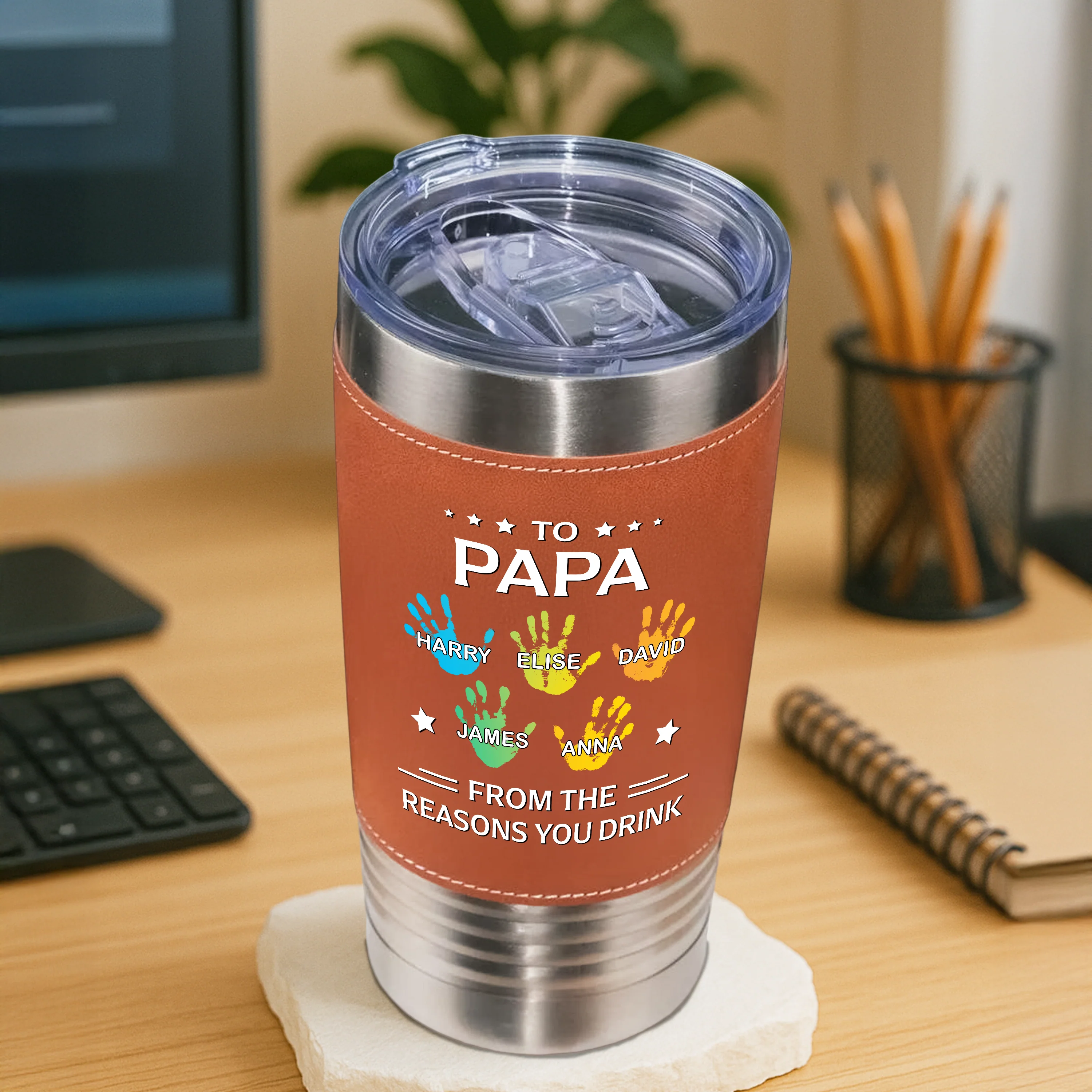 Personalized To Dad From The Reasons You Family Tumbler Gift For Dad HO82 894116 - Image 5
