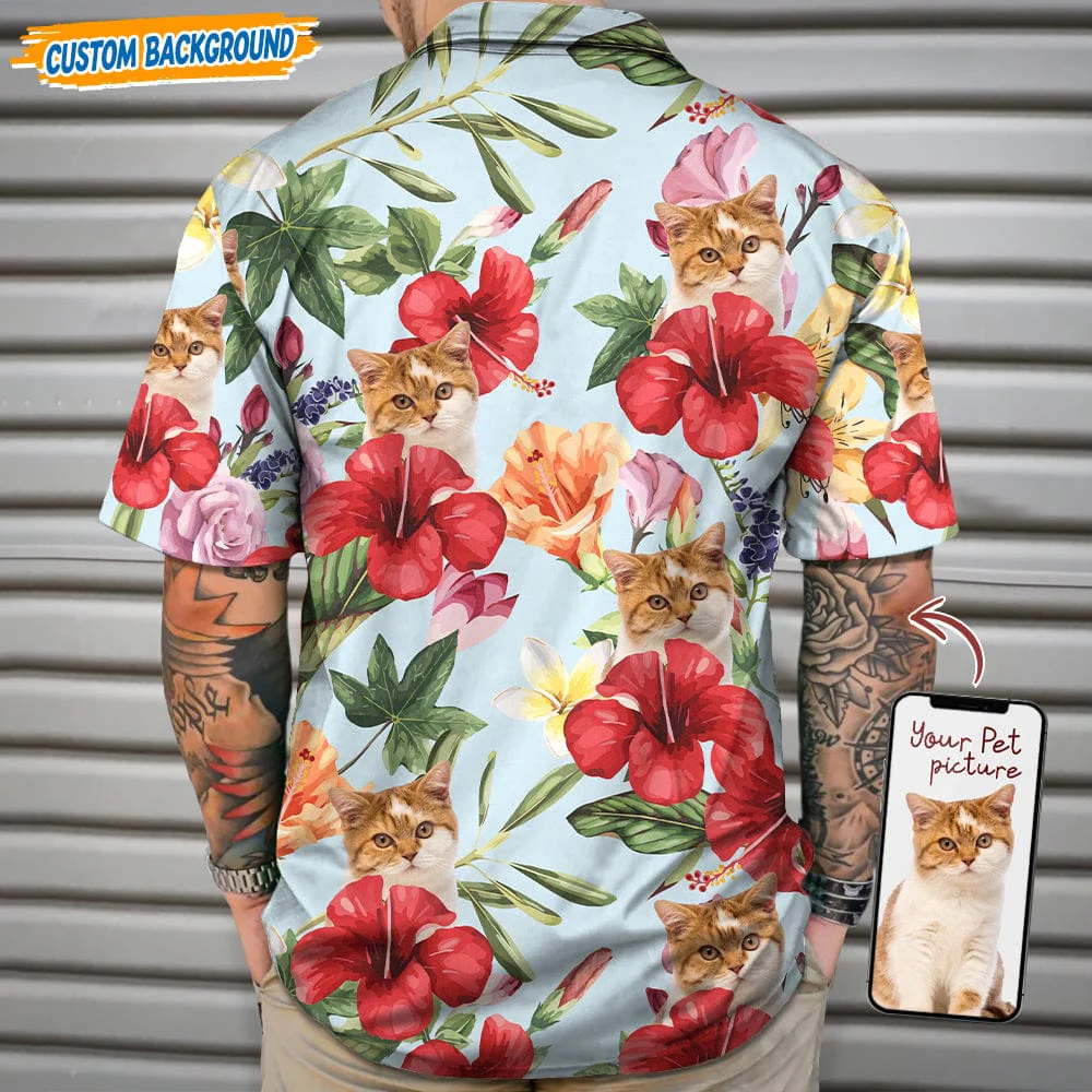 Personalized Upload Dog Cat Photo For Summer Trip Hawaiian Shirt T368 889432 - Image 4