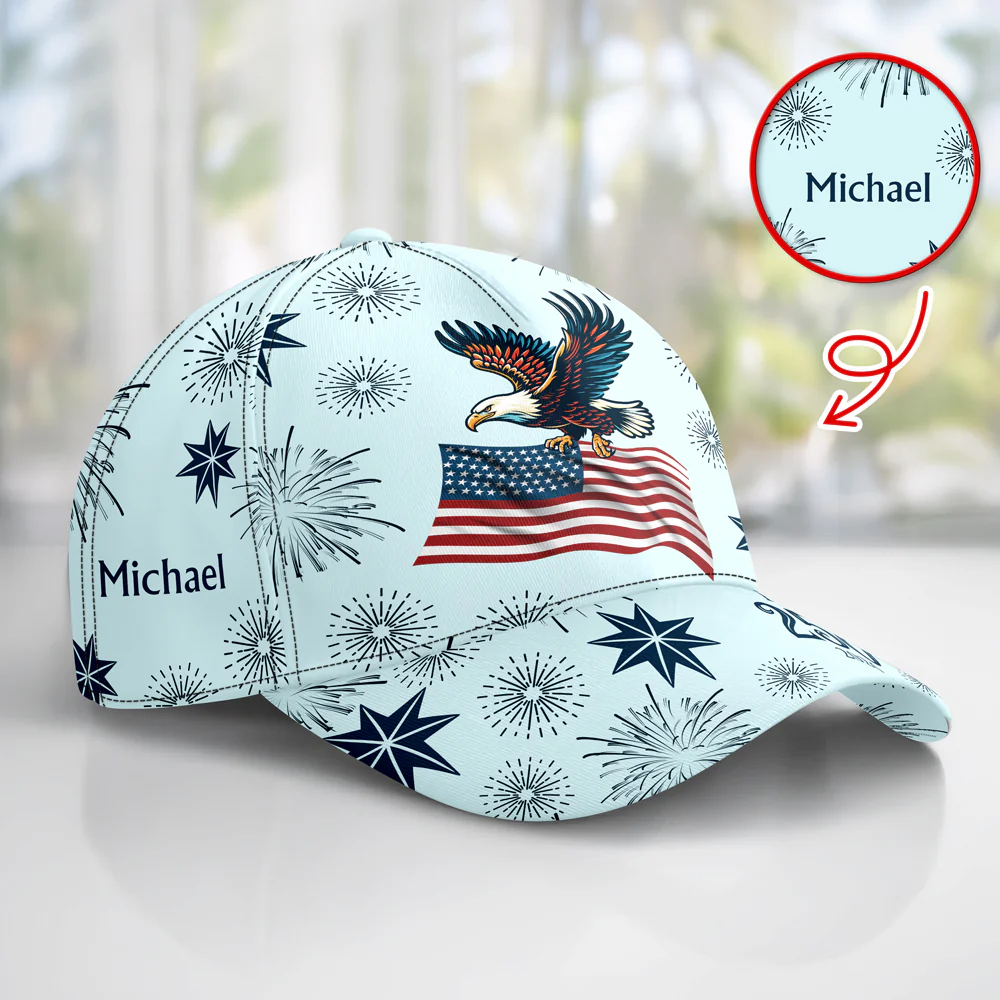 Personalized USA 250 Anniversary Eagle 1776-2026 Classic Cap HO82 902068 - Image 2
