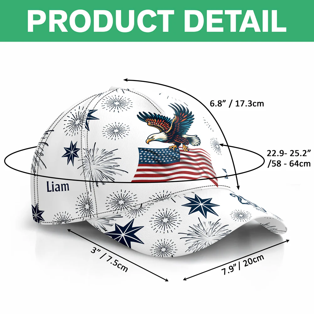 Personalized USA 250 Anniversary Eagle 1776-2026 Classic Cap HO82 902068 - Image 7