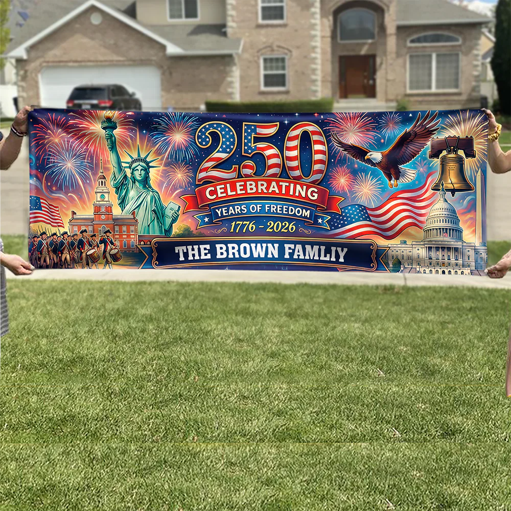 Personalized USA 250th Anniversary Semiquincentennial 1776-2026 Banner HO82 901618 - Image 4