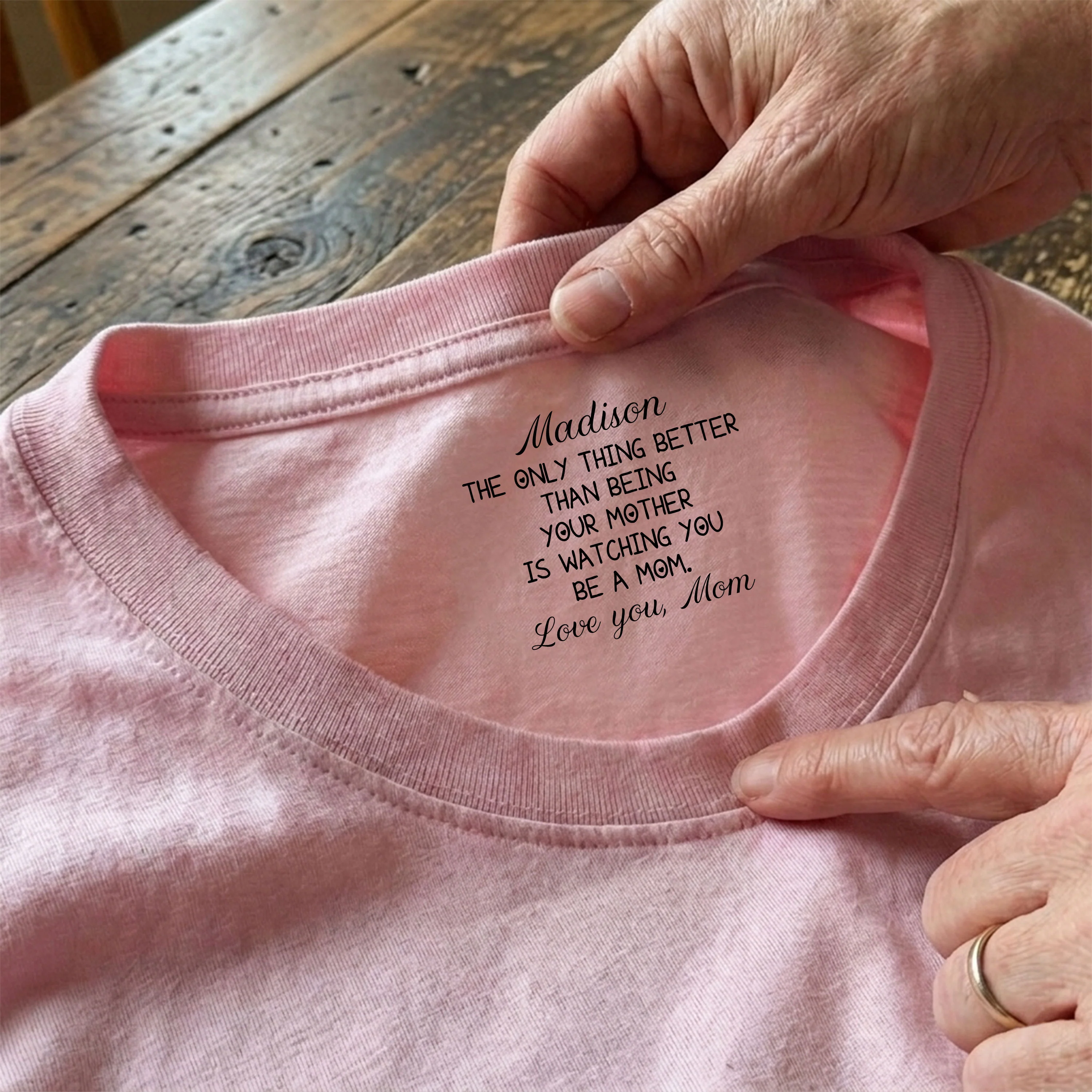 Personalized Watching You Be A Mom Neck Print Back Shirt HO82 901692 - Image 6