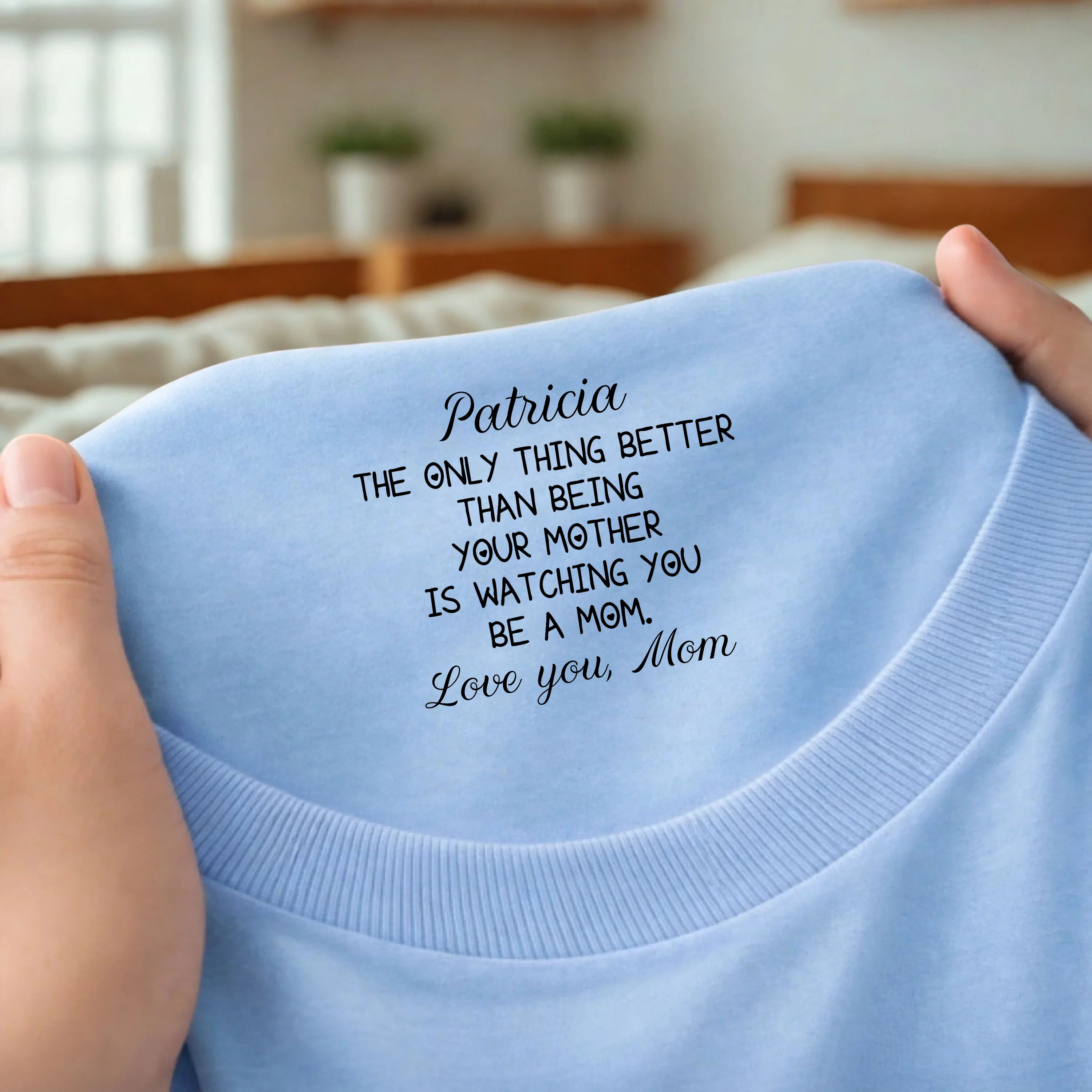 Personalized Watching You Be A Mom Neck Print Back Shirt HO82 901692 - Image 7