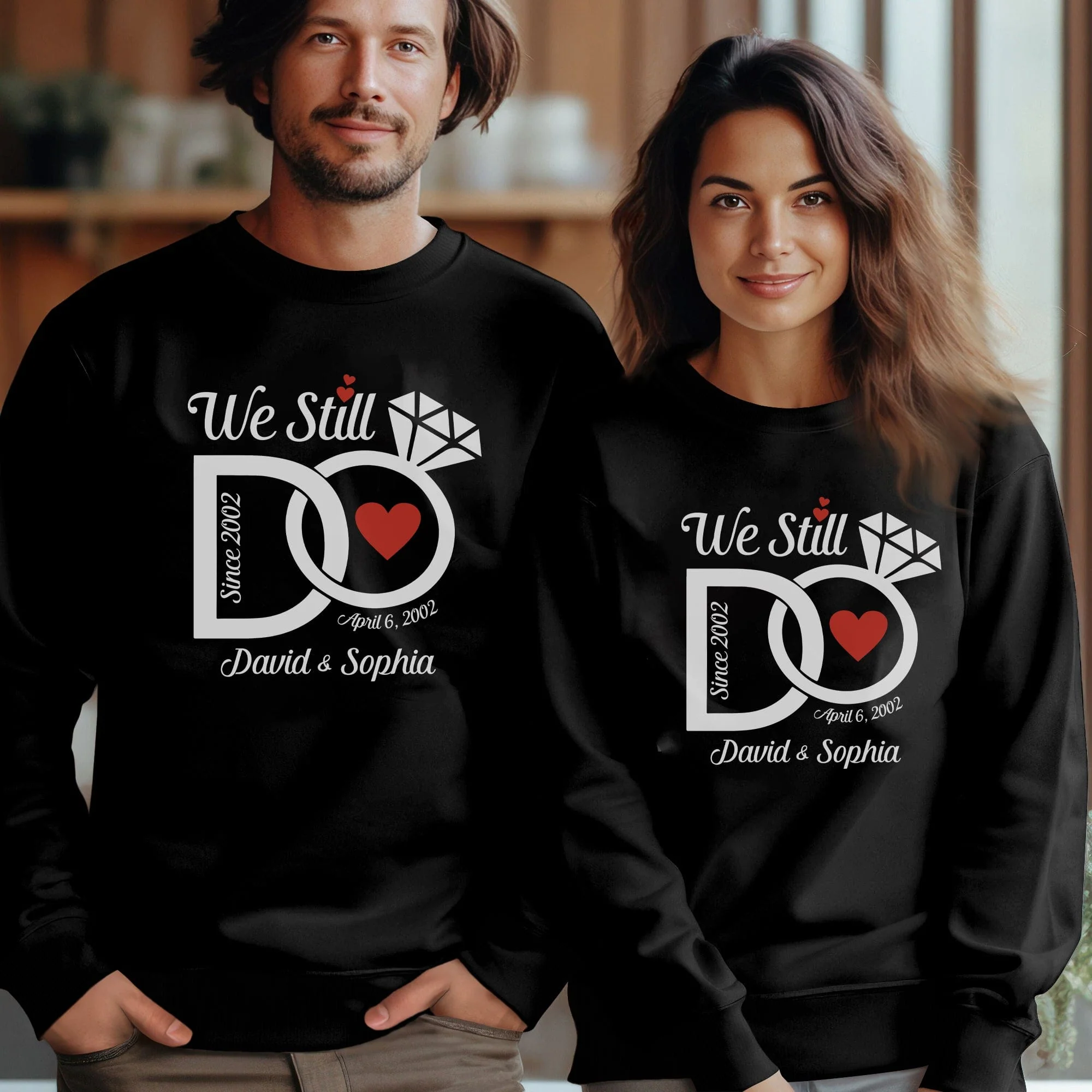Personalized We Still Do Wedding Anniversary Couple Dark Sweatshirt HO82 893364 - Image 6
