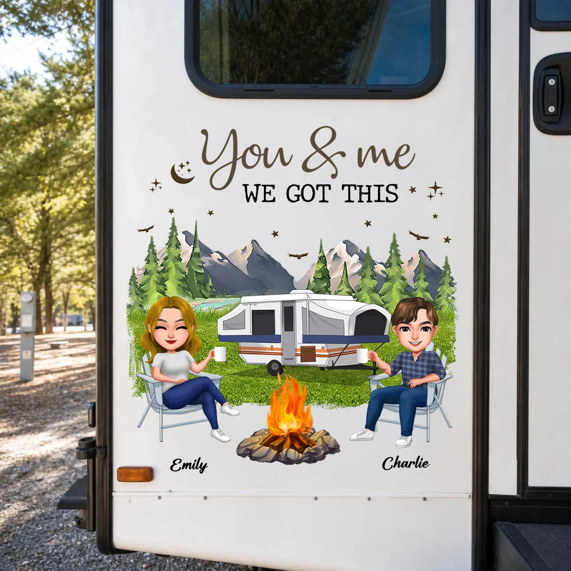 Personalized You & Me We Got This Camping Decal - Gift For Campers HO82 902936 - Image 5