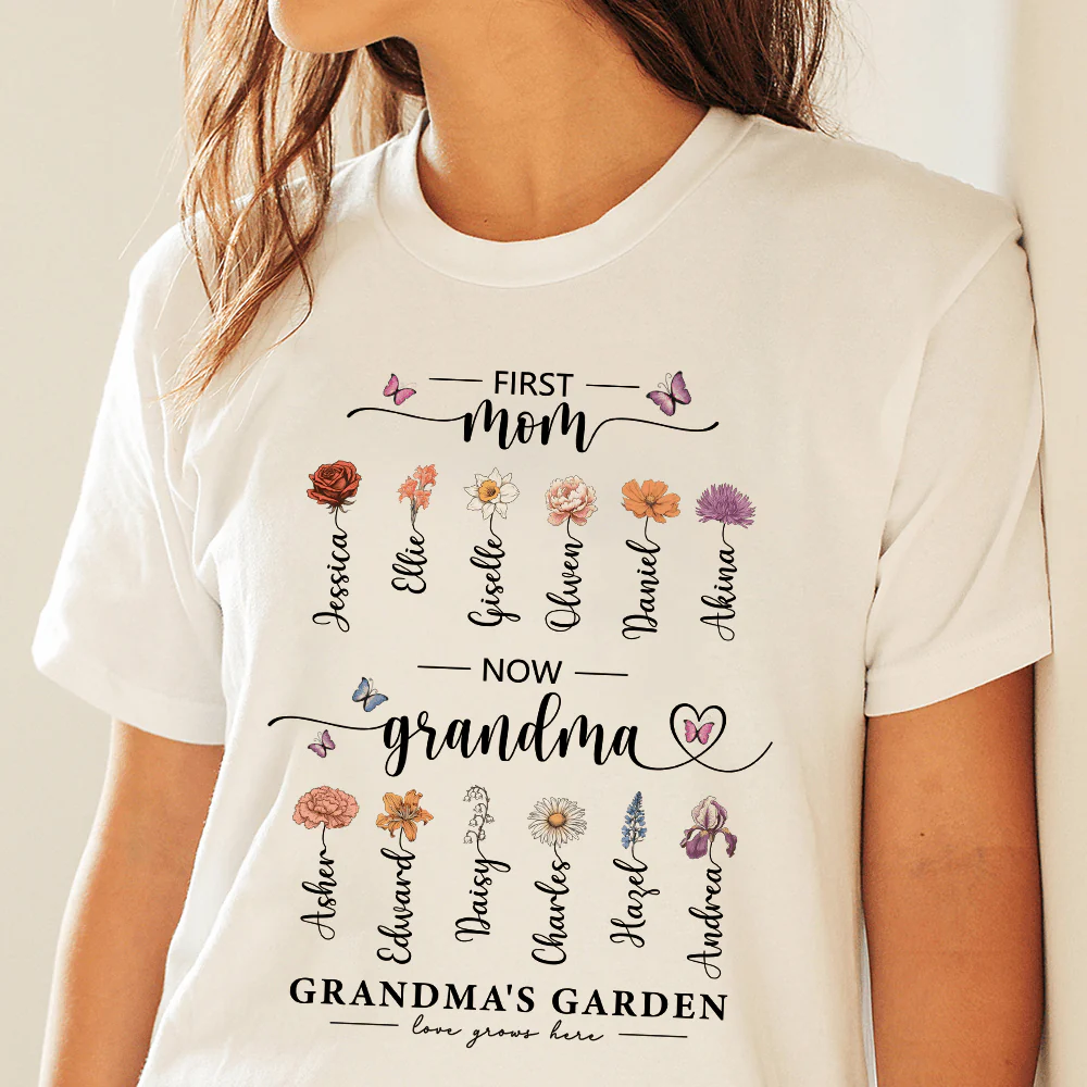 Grandma's Garden Mother's Day Shirt Personalized Gift T286 890310 - Image 5