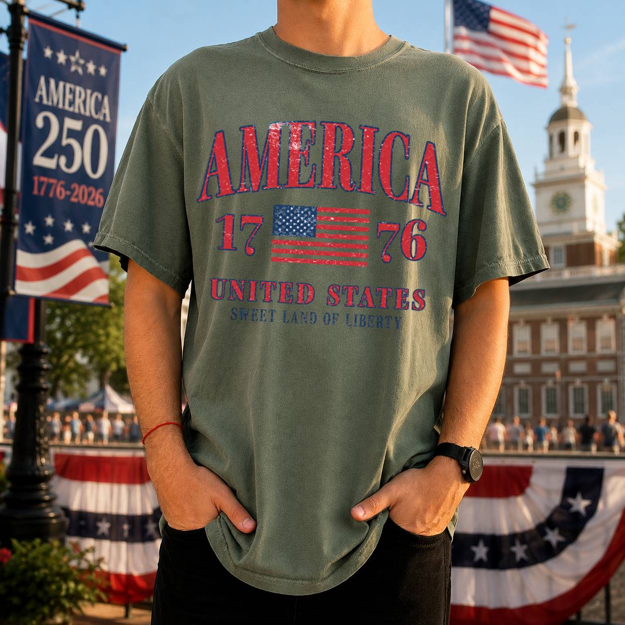 Retro America 4th Of July Shirt Preppy Fourth of July Patriotic Comfort Shirt HO82 902534 - Image 3