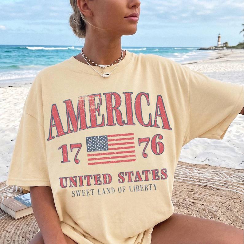 Retro America 4th Of July Shirt Preppy Fourth of July Patriotic Comfort Shirt HO82 902534 - Image 6