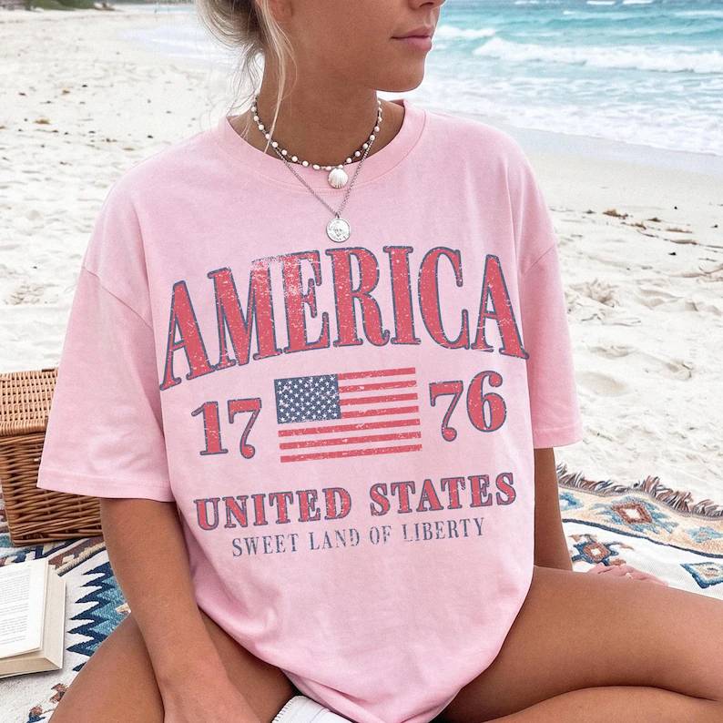 Retro America 4th Of July Shirt Preppy Fourth of July Patriotic Comfort Shirt HO82 902534 - Image 8