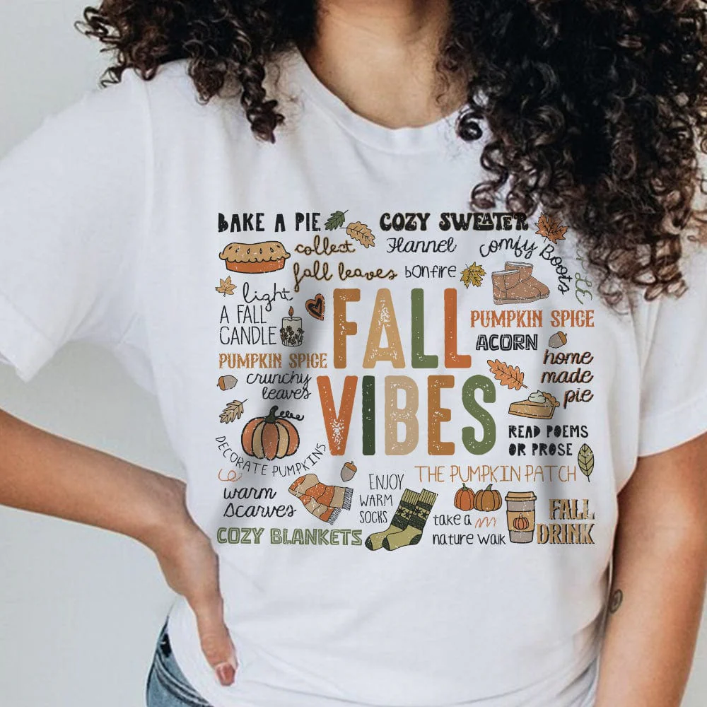 Retro Fall Vibes Autumn Gift Thanksgiving Gift Bright Shirt HO82 893186 - Image 2