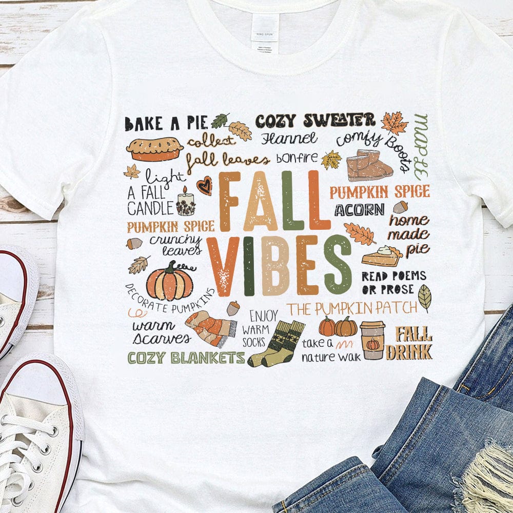 Retro Fall Vibes Autumn Gift Thanksgiving Gift Bright Shirt HO82 893186 - Image 3