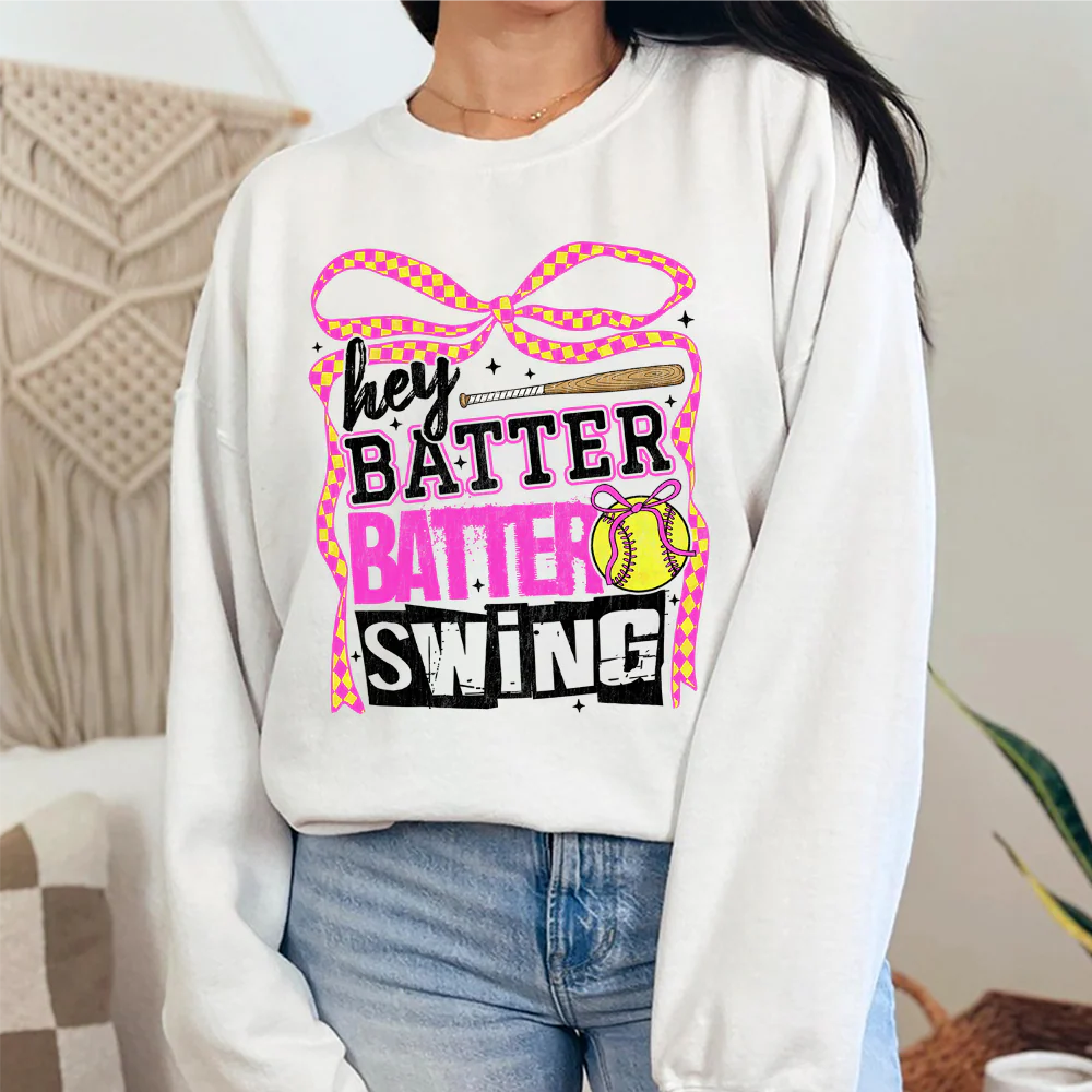 Retro Softball Batter Batter Swing Softball Family Bright Shirt HO82 893650 - Image 2