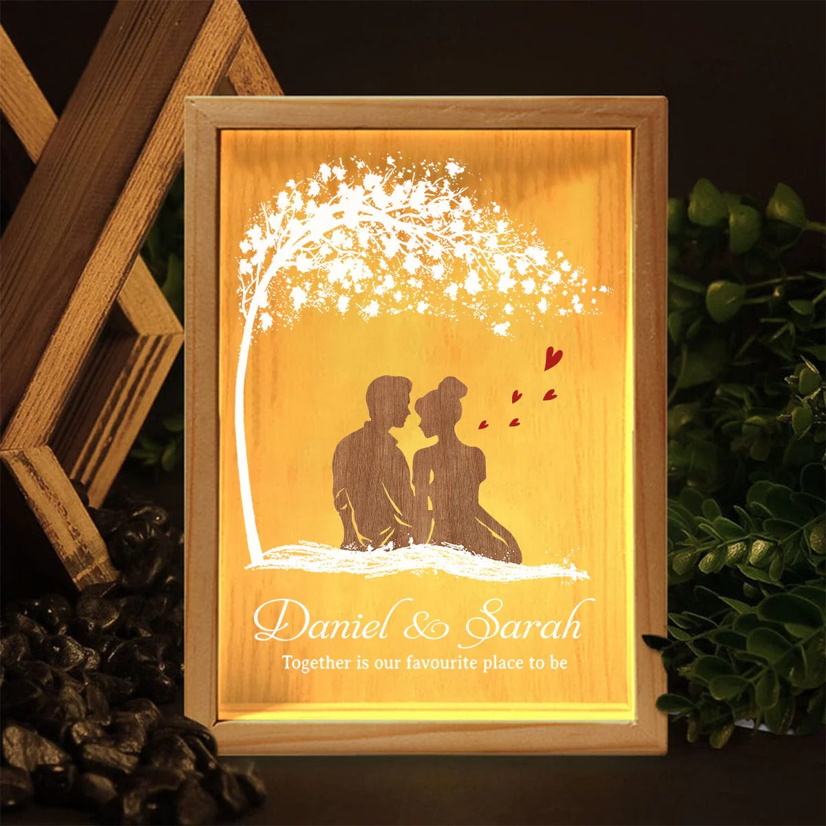 Romantic Love For Couple Light Box Personalized Gift TA29 890060