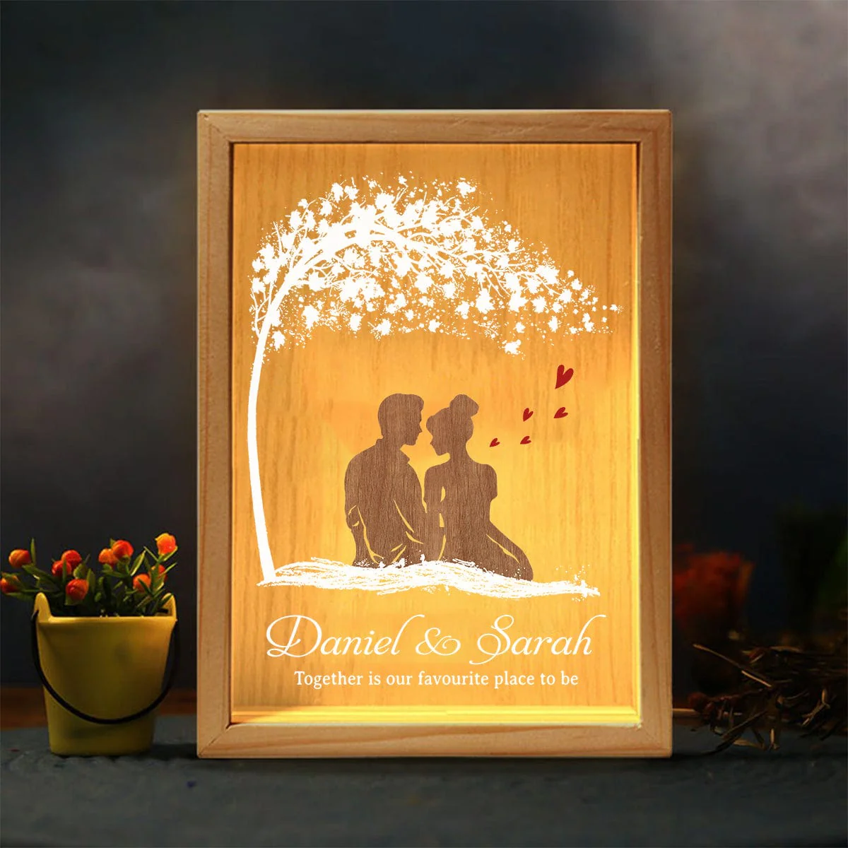 Romantic Love For Couple Light Box Personalized Gift TA29 890060 - Image 2