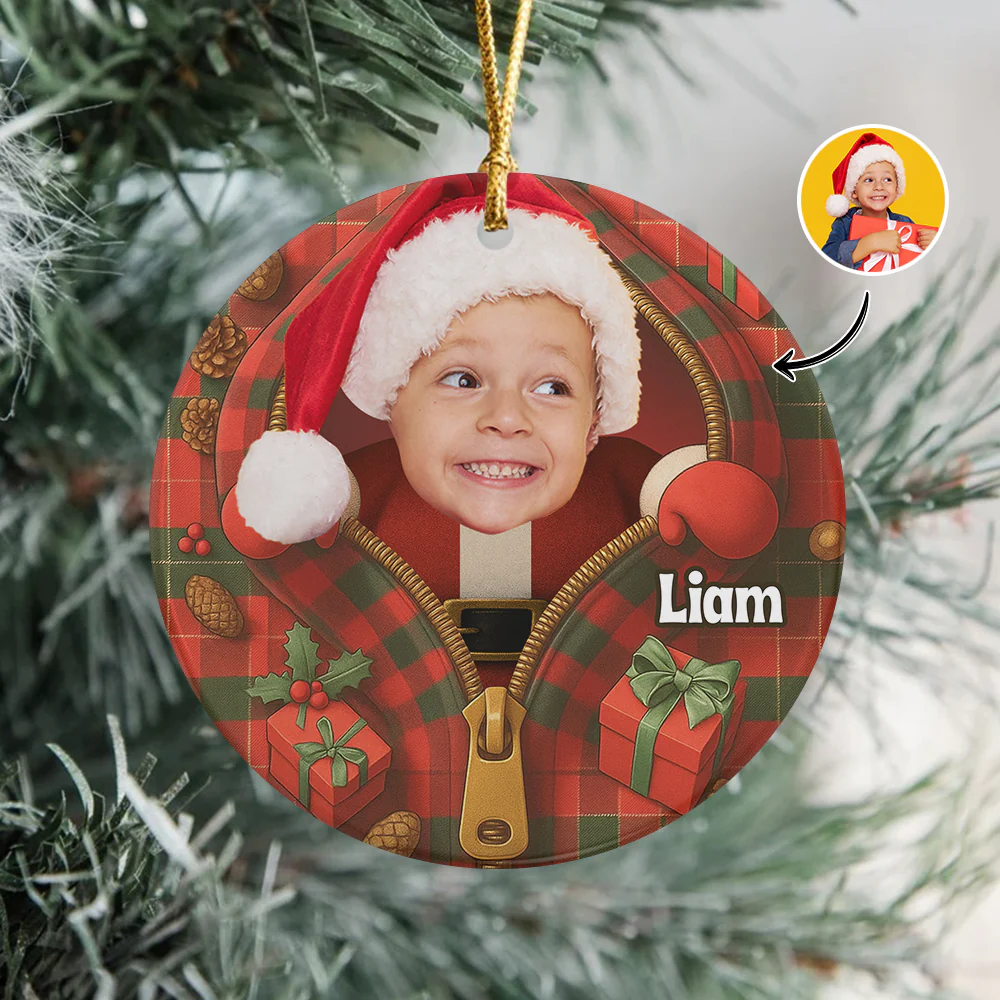 Santa Claus Ceramic Ornament Holiday Decoration Personalized Gift For Family HO82 894648 - Image 5