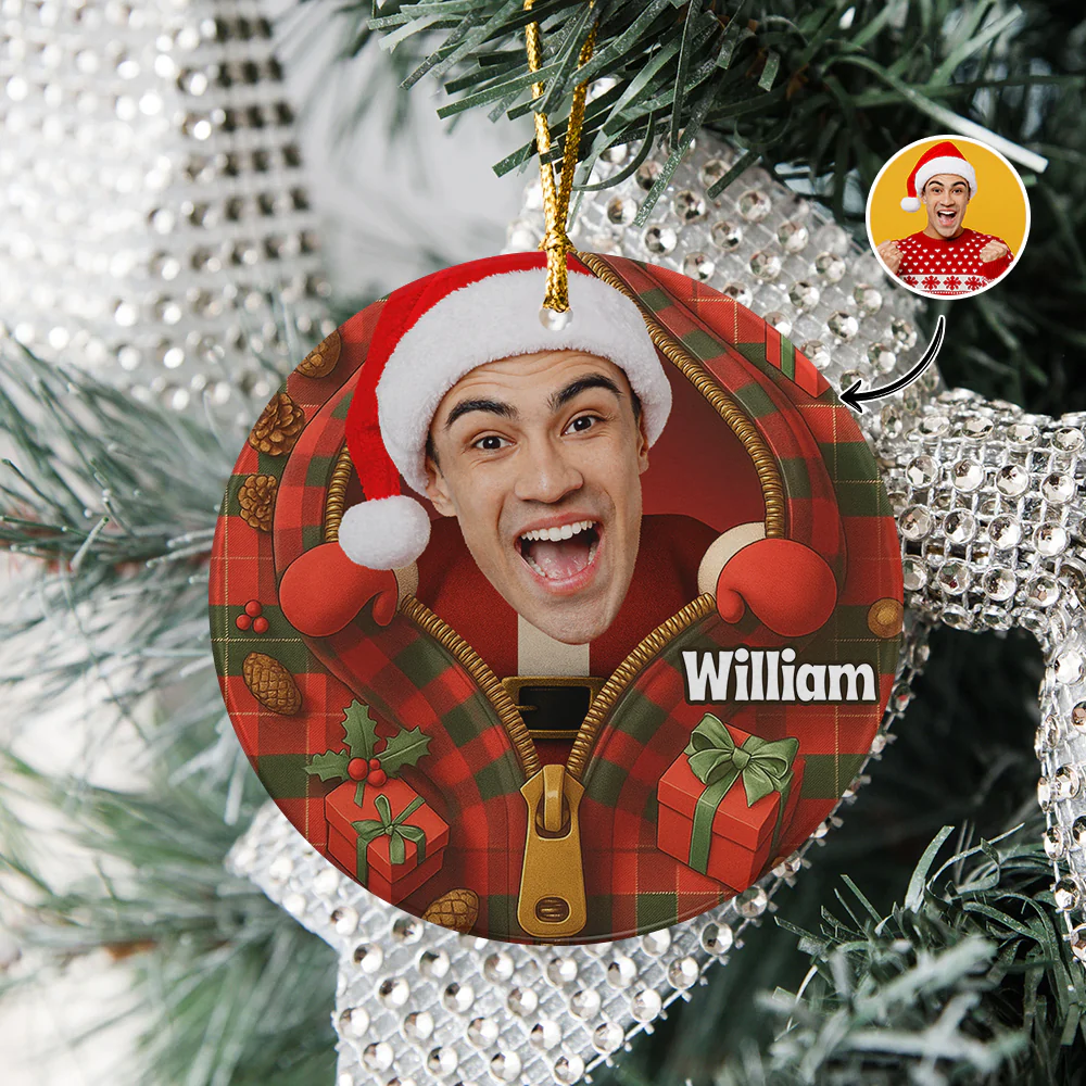 Santa Claus Ceramic Ornament Holiday Decoration Personalized Gift For Family HO82 894648 - Image 9