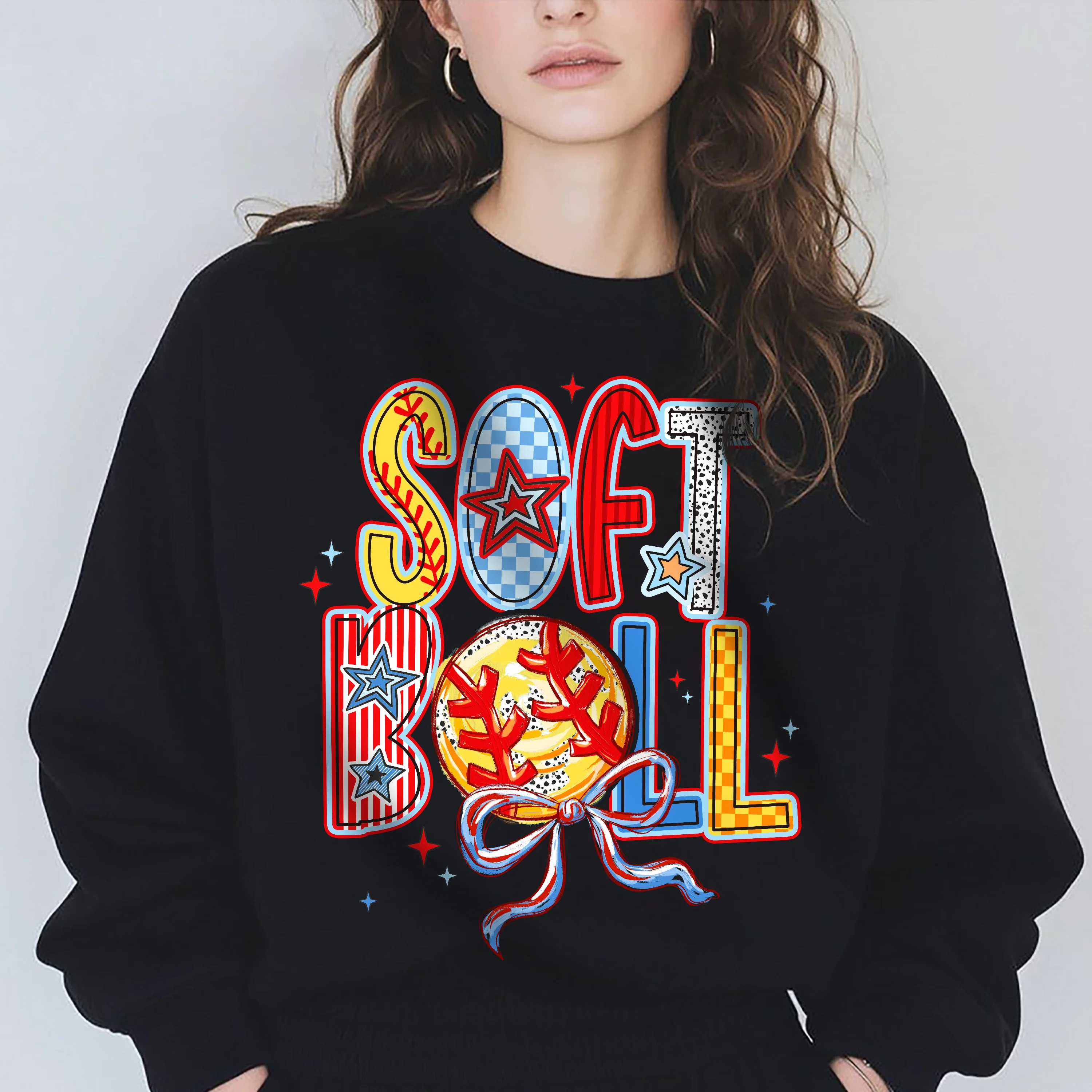 Softball Mom Game Day Coquette Family Dark Sweatshirt HO82 893550