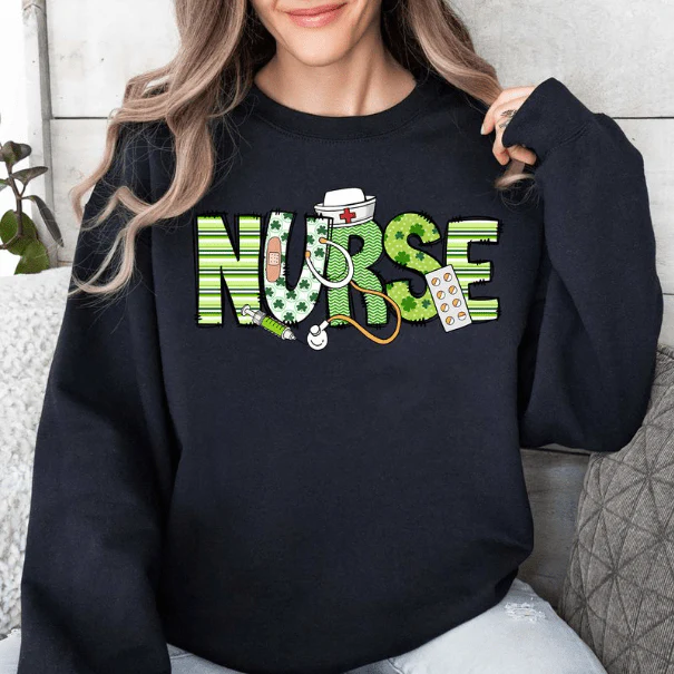 St. Patrick's Day Nurse Lucky Irish Women Shirt HO82 893404 - Image 6
