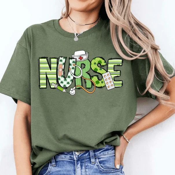 St. Patrick's Day Nurse Lucky Irish Women Shirt HO82 893404 - Image 7