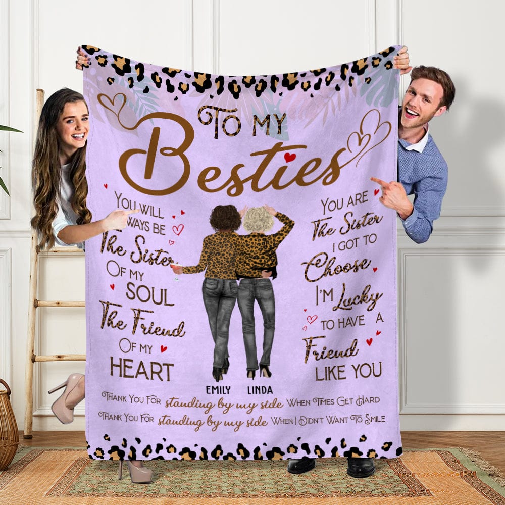 Thank You For Standing By My Side Friendship Besties Blanket Personalized Gift DA199 890114 - Image 3