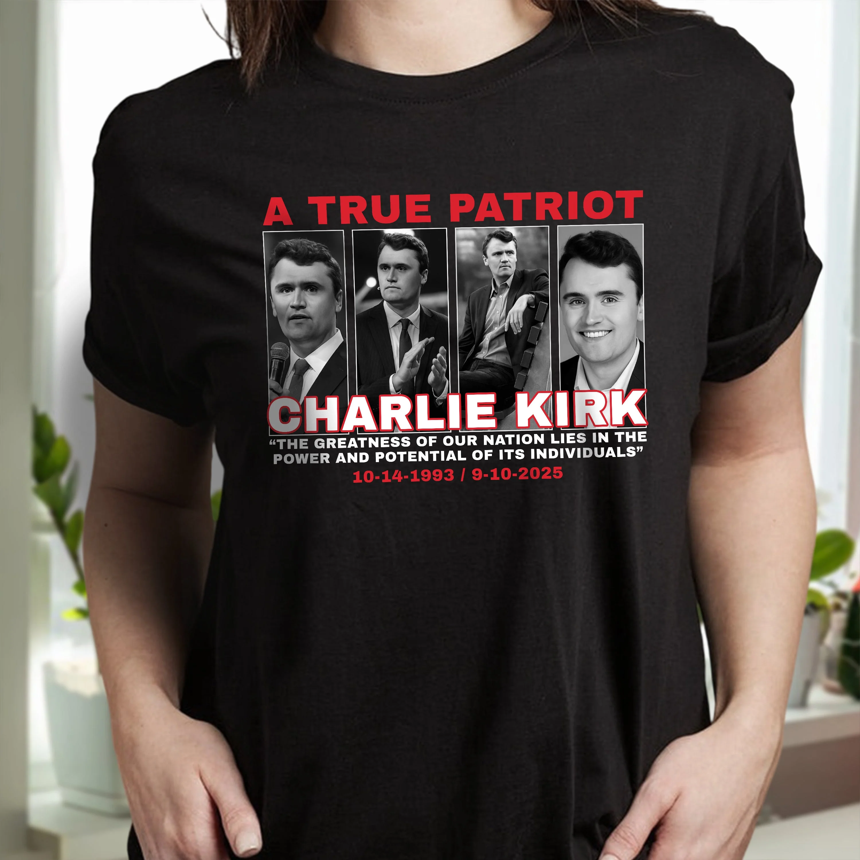 The Greatness Of Our Nation - A True Patriot Charlie Kirk Dark Shirt HO82 65798 - Image 5