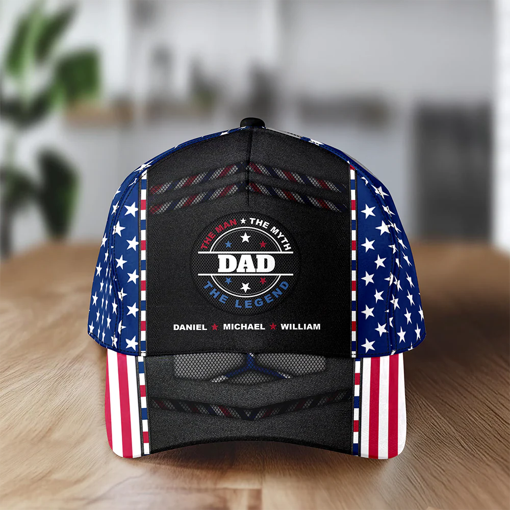 The Man The Myth The Legend Classic Cap Personalized Gift For Dad, Father's Day HO82 894122 - Image 2